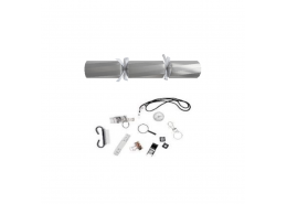 12" Twist Royale Silver Foil Christmas Crackers